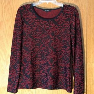 Karen Kane Red and Black top